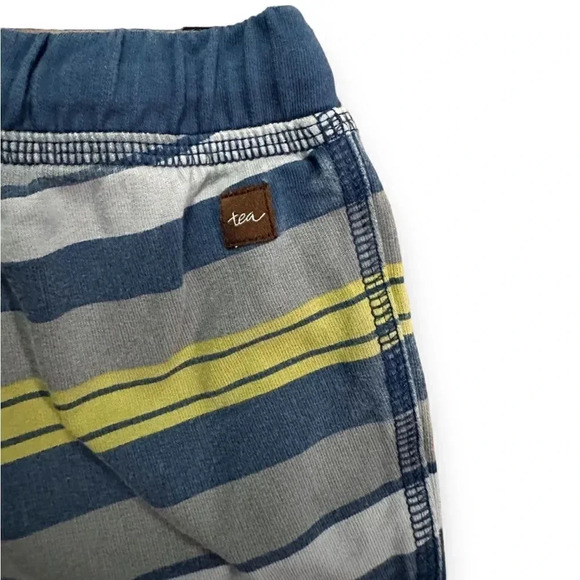 Tea Collection | Striped Baby Short (12-18 mos) 💛💙 - Picture 4 of 5